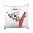 thumbnail image 1 of WinHome Kaolas Sleep For Twenty Two Hours Everyday Cute Cartoon Drawing Decorative Pillowcases With Hidden Zipper Decor Cushion Covers Two Sides 20x20 inches, 1 of 1