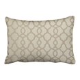 thumbnail image 1 of WinHome Light Brown Lines Design Patterns Pillow Cover With Hidden Zipper Decor Cushion Two Side 20x30 inches, 1 of 1