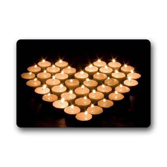 WinHome Love Doormat Floor Mats Rugs Outdoors/Indoor Doormat Size 23.6x15.7 inches