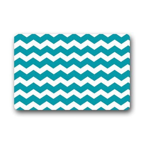 WinHome Lovely Zigzag Chevron Doormat Floor Mats Rugs Outdoors/Indoor Doormat Size 30x18 inches