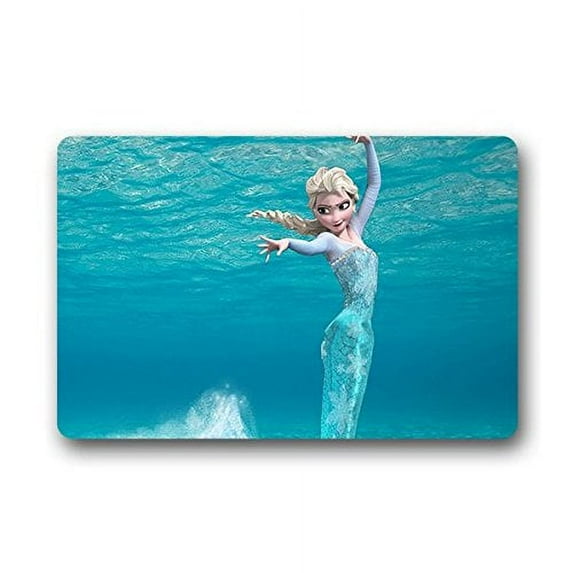 WinHome Mermaid Doormat Floor Mats Rugs Outdoors/Indoor Doormat Size 30x18 inches