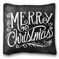 thumbnail image 1 of WinHome Merry Christmas Cushion Cover Case Pillow Custom Zippered Square Pillowcase Size 20x20 Inches Two Side Print, 1 of 1