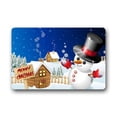 thumbnail image 1 of WinHome Merry Christmas Snowman Doormat Floor Mats Rugs Outdoors/Indoor Doormat Size 30x18 inches, 1 of 1
