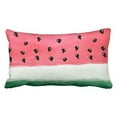 thumbnail image 1 of WinHome Modern Summer Red Green Watercolor Watermelon Polyester 20 x 30 Inch Rectangle Throw Pillow Covers With Hidden Zipper Home Sofa Cushion Decorative Pillowcases, 1 of 1