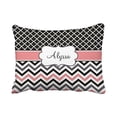 thumbnail image 1 of WinHome Modern Vintage Big Black Coral Quatrefoil Chevron Personalized Polyester 20 x 30 Inch Rectangle Throw Pillow Covers With Hidden Zipper Home Sofa Cushion Decorative Pillowcases, 1 of 1