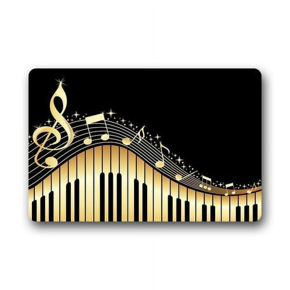 WinHome Music Doormat Floor Mats Rugs Outdoors/Indoor Doormat Size 23.6x15.7 inches