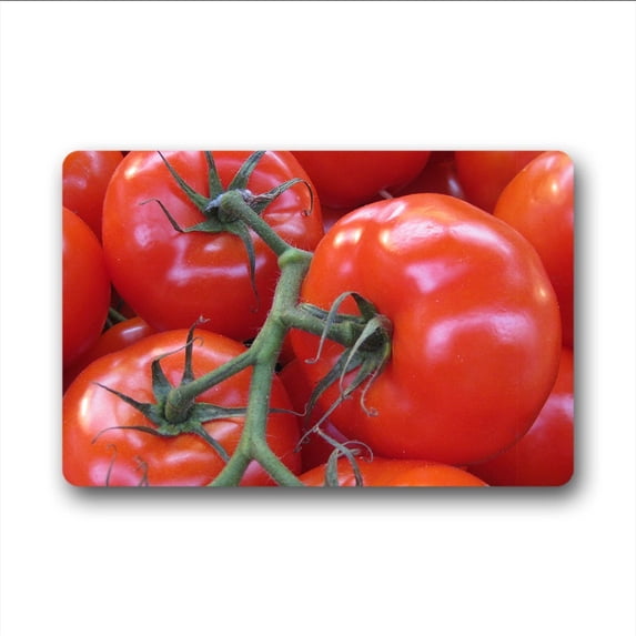 WinHome Natural Plant Tomatoes Doormat Floor Mats Rugs Outdoors/Indoor Doormat Size 30x18 inches