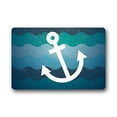 thumbnail image 1 of WinHome Nautical Anchor On Waves Doormat Floor Mats Rugs Outdoors/Indoor Doormat Size 30x18 inches, 1 of 1
