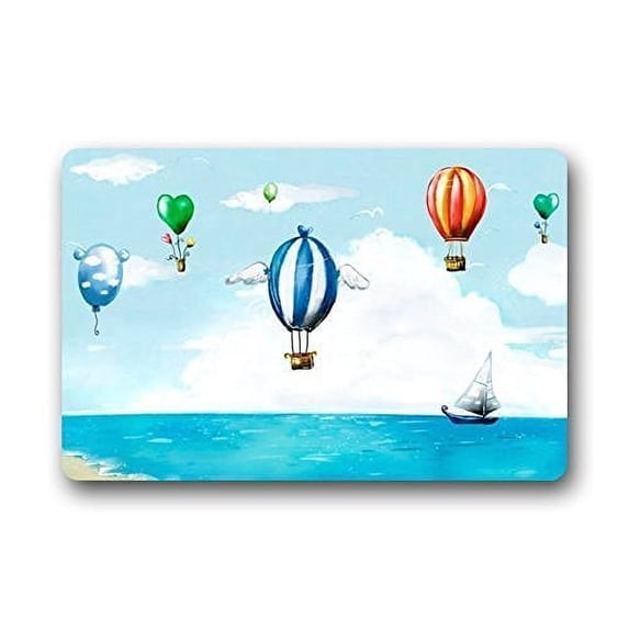 WinHome Newspapers Doormat Floor Mats Rugs Outdoors/Indoor Doormat Size 23.6x15.7 inches