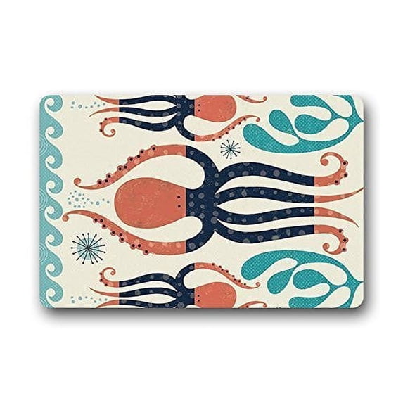 WinHome Octopus Doormat Floor Mats Rugs Outdoors/Indoor Doormat Size 23.6x15.7 inches