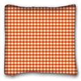 thumbnail image 1 of WinHome Orange And White Plaid Gingham Chess Pattern Square Throw Pillow Case Cases Cover Cushion Covers Sofa Size 18x18 Inches Two Side, 1 of 1
