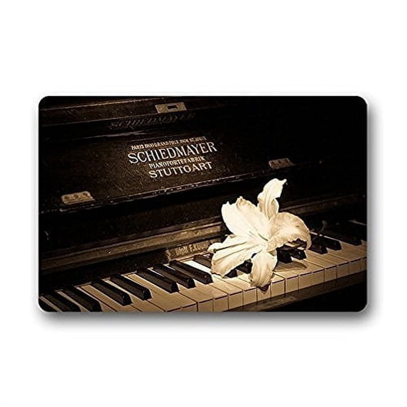 WinHome Piano Keyboard Doormat Floor Mats Rugs Outdoors/Indoor Doormat Size 23.6x15.7 inches