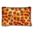 thumbnail image 1 of WinHome Pillowcase Design Pepperoni Cheese Pizza Pillow Protector, Best Pillow Cover Size 20x30 Inches Two Sided Print, 1 of 1
