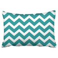 thumbnail image 1 of WinHome Pillowcases Peacock Blue Chevron Stripe Decorative Pillow Covers Protectors Cases Cushion Cover Case Couch Sofa Queen Size 20x30 inches One Side print, 1 of 1