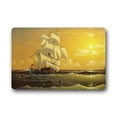 thumbnail image 1 of WinHome Pirate Ship Doormat Floor Mats Rugs Outdoors/Indoor Doormat Size 23.6x15.7 inches, 1 of 1