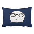 thumbnail image 1 of WinHome Popular Hipster Unique Funny Pigster Wear Glasses Polyester 20 x 30 Inch Rectangle Throw Pillow Covers With Hidden Zipper Home Sofa Cushion Decorative Pillowcases, 1 of 1
