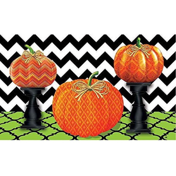 WinHome Pumpkins Doormat Floor Mats Rugs Outdoors/Indoor Doormat Size 30x18 inches