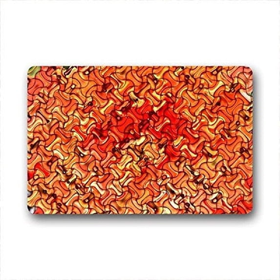 WinHome Puzzle Pieces Pattern Doormat Floor Mats Rugs Outdoors/Indoor Doormat Size 30x18 inches