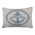 thumbnail image 1 of WinHome Rectangl Throw Pillow Covers Chic Vintage Anchor And Rope Family Boat Logo Customizable Pillowcases Polyester 20 x 30 Inch With Hidden Zipper Home Sofa Cushion Decorative Pillowcase, 1 of 1
