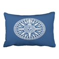 thumbnail image 1 of WinHome Rectangl Throw Pillow Covers Compass Wind Rose Blue White Decorative Pillowcases Polyester 20 x 30 Inch With Hidden Zipper Home Sofa Cushion Decorative Pillowcase, 1 of 1