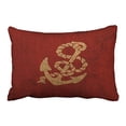 thumbnail image 1 of WinHome Rectangl Throw Pillow Covers Nautical Anchor And Rope In Rustic Red Pillowcases Polyester 20 x 30 Inch With Hidden Zipper Home Sofa Cushion Decorative Pillowcase, 1 of 1