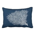 thumbnail image 1 of WinHome Rectangl Throw Pillow Covers Retro Popular Nautical Theme Coral Simple Pattern Pillowcases Polyester 20 x 30 Inch With Hidden Zipper Home Sofa Cushion Decorative Pillowcase, 1 of 1