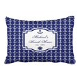 thumbnail image 1 of WinHome Rectangl Throw Pillow Covers Ships Anchor Navy Blue Nautical Pillowcases Polyester 20 x 30 Inch With Hidden Zipper Home Sofa Cushion Decorative Pillowcase, 1 of 1