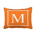 thumbnail image 1 of WinHome Rectangle Throw Pillow Covers Customize Monogram Customizable On Bright Orange Pillowcases Polyester 20 x 30 Inch With Hidden Zipper Home Sofa Cushion Decorative Pillowcase, 1 of 1