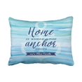 thumbnail image 1 of WinHome Rectangle Throw Pillow Covers Vintage Home Is Where The Anchor Drops Personalized Customizable Pillowcases Polyester 20 x 30 Inch With Hidden Zipper Home Sofa Cushion Decorative Pillowcase, 1 of 1