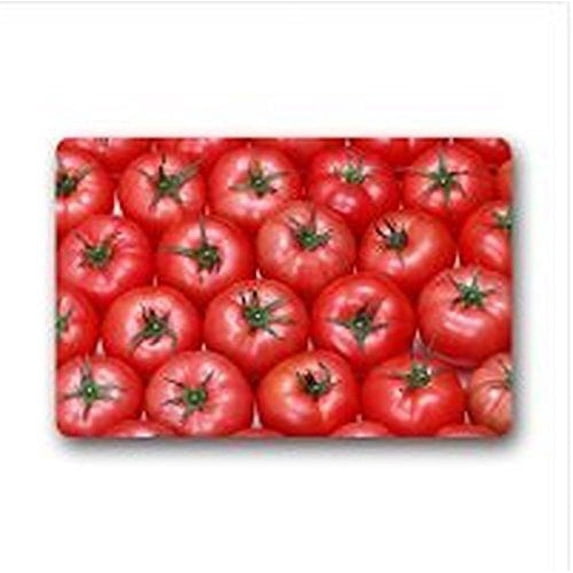 WinHome Red Delicious Tomato Doormat Floor Mats Rugs Outdoors/Indoor Doormat Size 23.6x15.7 inches