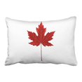 thumbnail image 1 of WinHome Red Maple Leaf Drawing And White Decorative Pillowcases With Hidden Zipper Decor Cushion Covers Two Side 20x30 inches, 1 of 1
