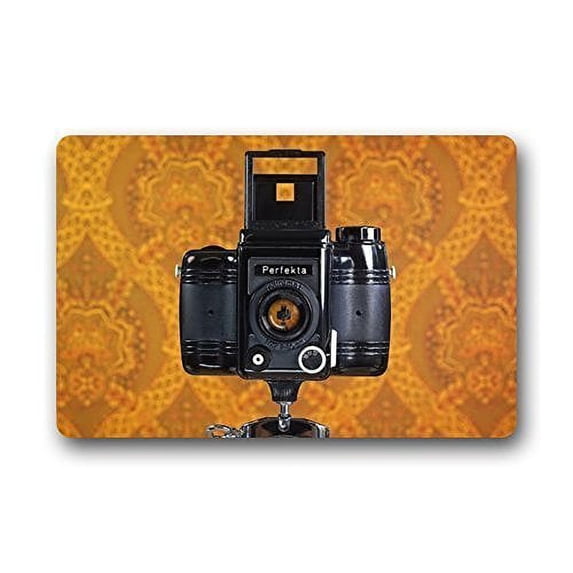 WinHome Remember Life With A Camera Doormat Floor Mats Rugs Outdoors/Indoor Doormat Size 23.6x15.7 inches