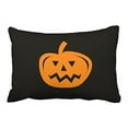 thumbnail image 1 of WinHome Retro Black And Orange Halloween Simple Pumpkin Pattern Polyester 20 x 30 Inch Rectangle Throw Pillow Covers With Hidden Zipper Home Sofa Cushion Decorative Pillowcases, 1 of 1