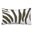 thumbnail image 1 of WinHome Retro Black And White Zebra Stripes Polyester 20 x 30 Inch Rectangle Throw Pillow Covers With Hidden Zipper Home Sofa Cushion Decorative Pillowcases, 1 of 1