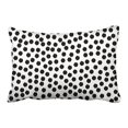 thumbnail image 1 of WinHome Retro Popular Black And White Scattered Dots Polyester 20 x 30 Inch Rectangle Throw Pillow Covers With Hidden Zipper Home Sofa Cushion Decorative Pillowcases, 1 of 1