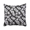 thumbnail image 1 of WinHome Retro Popular Black And White Soccer Ball Polyester 18 x 18 Inch Square Throw Pillow Covers With Hidden Zipper Home Sofa Cushion Decorative Pillowcases, 1 of 1