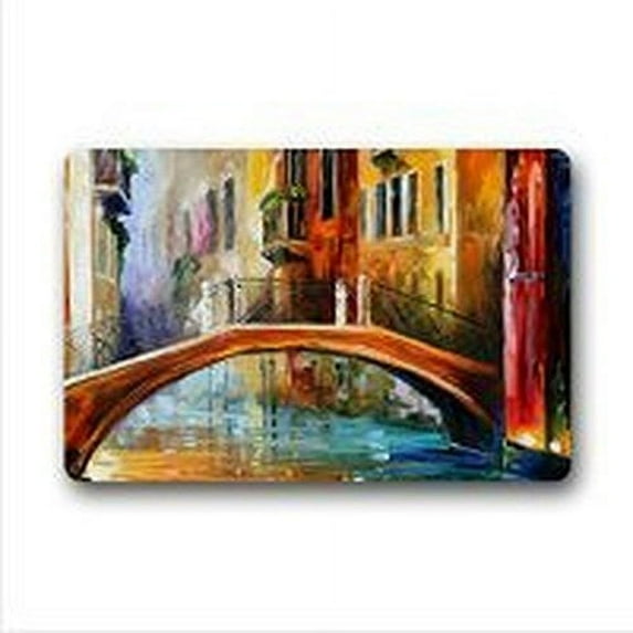 WinHome Romantic Venice Doormat Floor Mats Rugs Outdoors/Indoor Doormat Size 23.6x15.7 inches