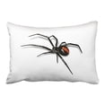 thumbnail image 1 of WinHome Scary Black Spider With Red Pattern Decorative Pillowcases With Hidden Zipper Decor Cushion Covers Two Side 20x30 inches, 1 of 1