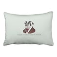 thumbnail image 1 of WinHome Skunk In Suit And Glasses Pillow Cover With Hidden Zipper Decor Cushion Two Side 20x30 inches, 1 of 1