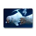 thumbnail image 1 of WinHome Snow Leopard Doormat Floor Mats Rugs Outdoors/Indoor Doormat Size 23.6x15.7 inches, 1 of 1
