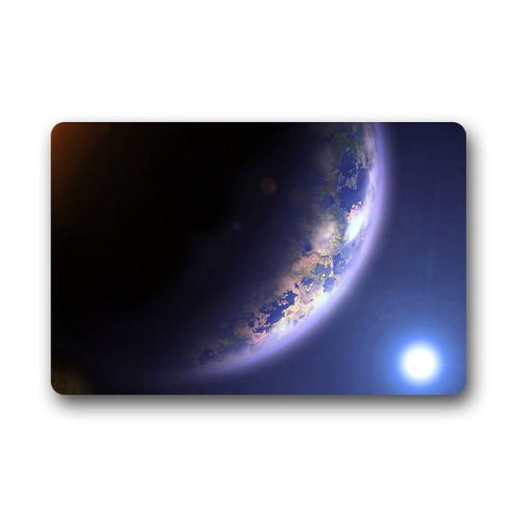 WinHome Spacewalk and Our Planet Doormat Floor Mats Rugs Outdoors/Indoor Doormat Size 23.6x15.7 inches