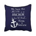 thumbnail image 1 of WinHome Square Throw Pillow Covers We Have This Hope Simple Pattern Pillowcases Polyester 18 X 18 Inch With Hidden Zipper Home Sofa Cushion Decorative Pillowcase, 1 of 1