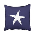 thumbnail image 1 of WinHome Square Throw Pillow Covers Navy Blue Nautical Sea Star Simple Pattern Pillowcases Polyester 18 X 18 Inch With Hidden Zipper Home Sofa Cushion Decorative Pillowcase, 1 of 1