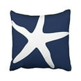 thumbnail image 1 of WinHome Square Throw Pillow Covers Navy Blue and White Starfish Simple Pattern Pillowcases Polyester 18 X 18 Inch with Hidden Zipper Home Sofa Cushion Decorative Pillowcase, 1 of 1