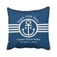thumbnail image 1 of WinHome Square Throw Pillow Covers Popular Anchor Birthday Nautical Theme Customizable Pillowcases Polyester 18 X 18 Inch With Hidden Zipper Home Sofa Cushion Decorative Pillowcase, 1 of 1