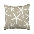 thumbnail image 1 of WinHome Square Throw Pillow Covers Skinny Starfish Tan Sand Decorative Pillowcases Polyester 18 X 18 Inch with Hidden Zipper Home Sofa Cushion Decorative Pillowcase, 1 of 1