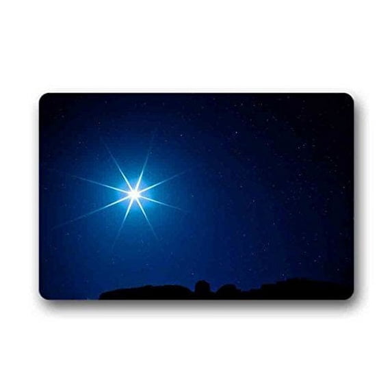 WinHome Star Doormat Floor Mats Rugs Outdoors/Indoor Doormat Size 23.6x15.7 inches