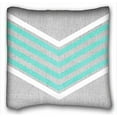 thumbnail image 1 of WinHome Teal And White Chevron Square Throw Pillow Case Cases Cover Cushion Covers Sofa Size 18x18 Inches Two Side, 1 of 1