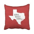 thumbnail image 1 of WinHome Texas Home Sweet Home State Chevron Polyester 18 x 18 Inch Square Throw Pillow Covers With Hidden Zipper Home Sofa Cushion Decorative Pillowcases, 1 of 1