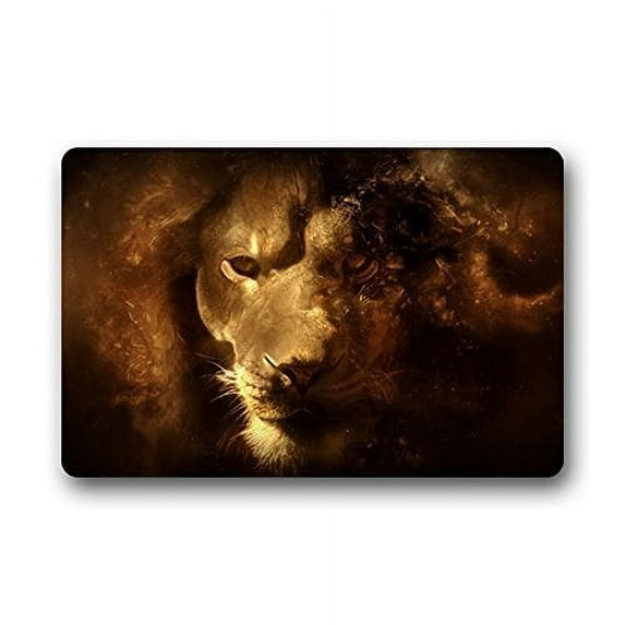 WinHome The King Of est Lion Doormat Floor Mats Rugs Outdoors/Indoor Doormat Size 23.6x15.7 inches